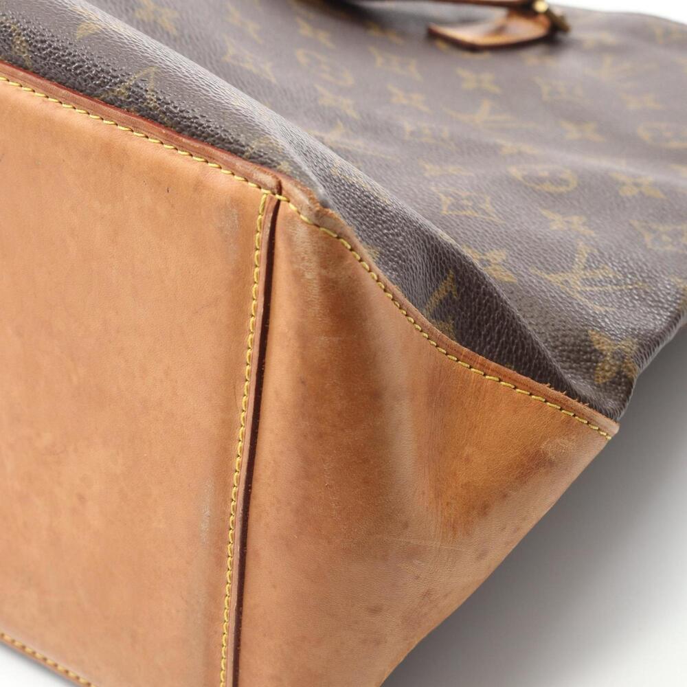 LOUIS VUITTON Authentic Brown Monogram Leather Tote Bag - Picture 8 of 11